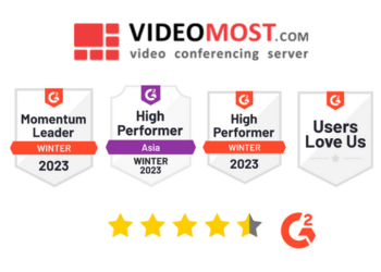 International marketplace G2 names VideoMost multiple winner of the Winter 2023 Video Conferencing Ratings